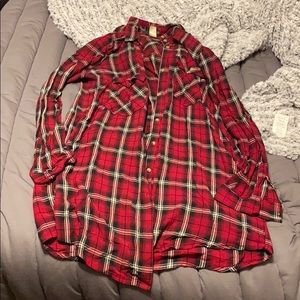 Long sleeve plaid shirt